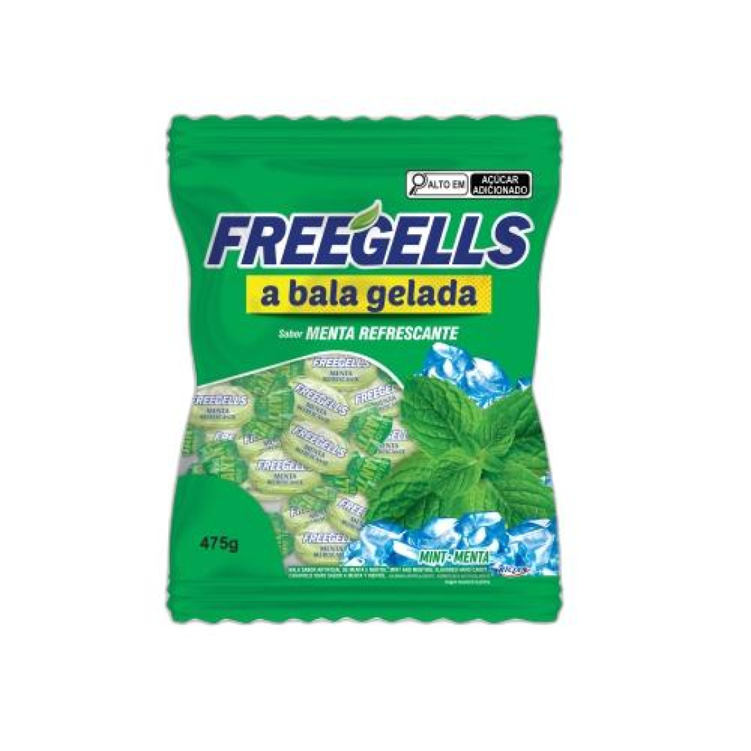 Detalhes do produto Bala Dura Freegells 475Gr Riclan Menta