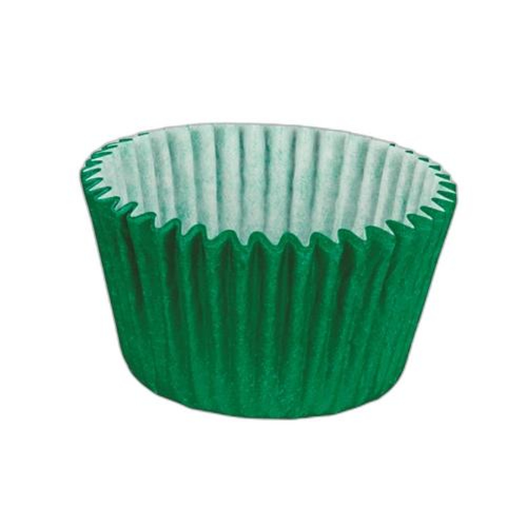 Detalhes do produto X Forminha Cupcake Papel 45Un Regina  Verde Escuro