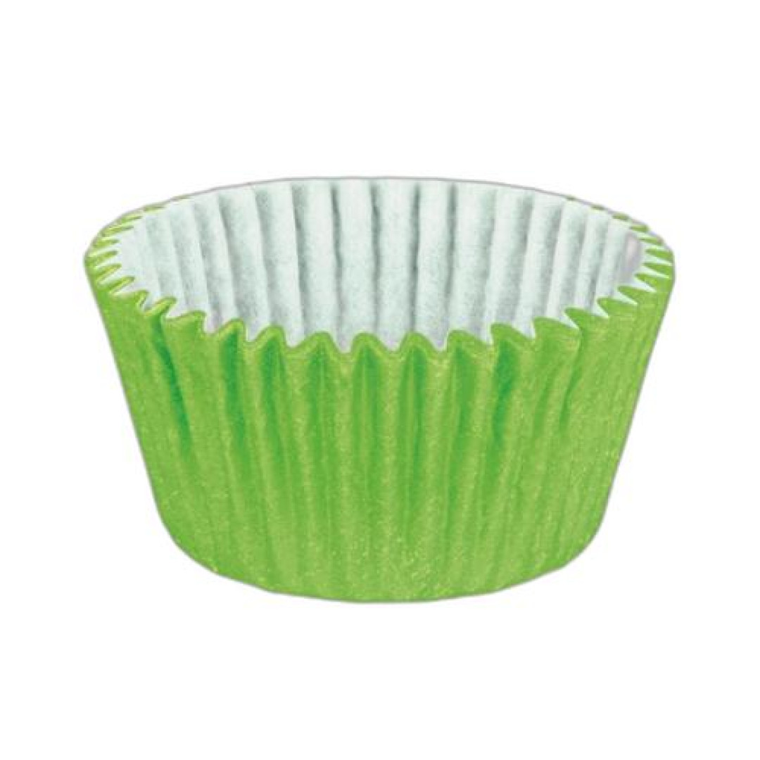 Detalhes do produto X Forminha Cupcake Papel 45Un Regina   Verde Limao