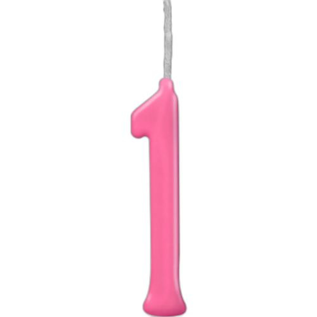 Detalhes do produto X Vela Parabens N.1 01Un Regina Pink