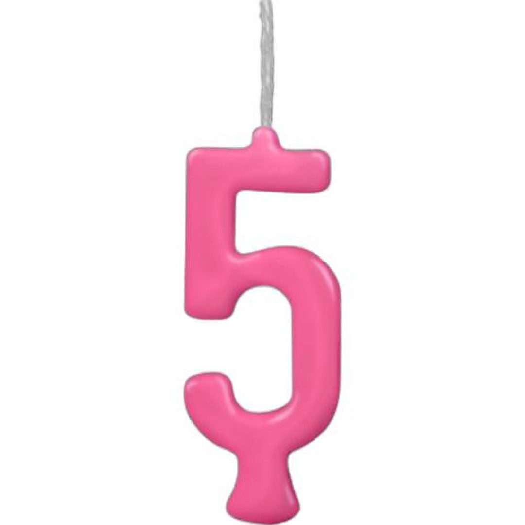 Detalhes do produto X Vela Parabens N.5 01Un Regina Pink