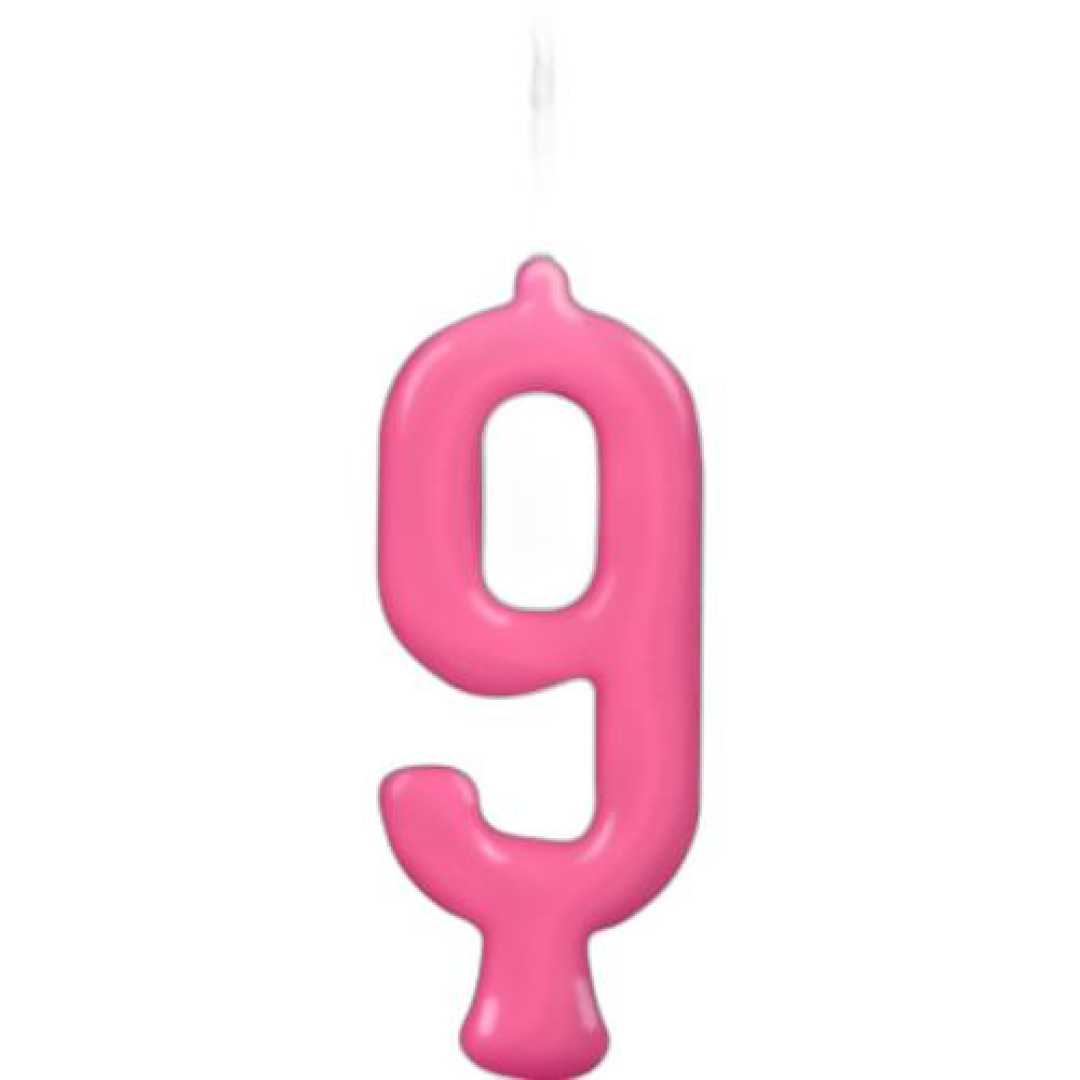 Detalhes do produto X Vela Parabens N.9 01Un Regina Pink