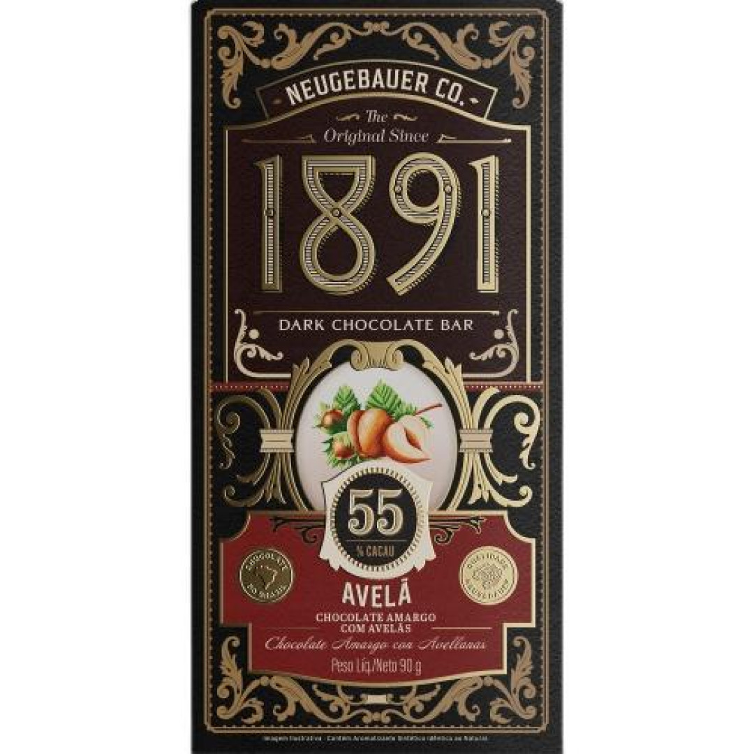 Detalhes do produto Choc 1891 55% 90Gr Neugebauer Avela