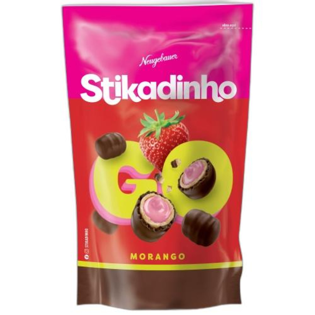 Detalhes do produto Choc Stikadinho Go Push 120Gr Neugebau Morango