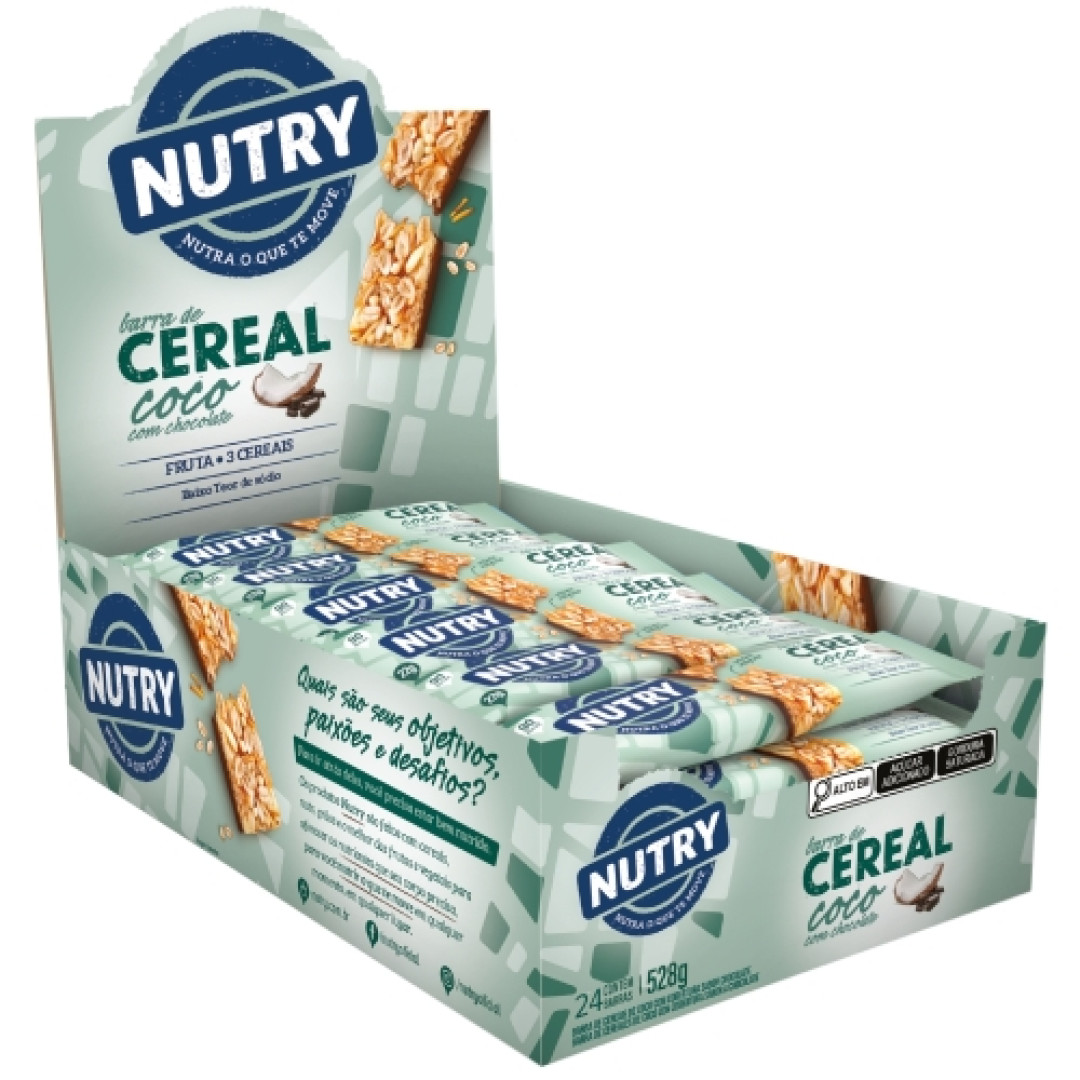 Detalhes do produto Barra Cereais Nutry 22Gr Coco.choc