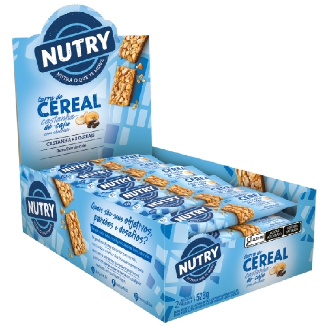 Detalhes do produto Barra Cereais Nutry 22Gr Cast Caju Choc