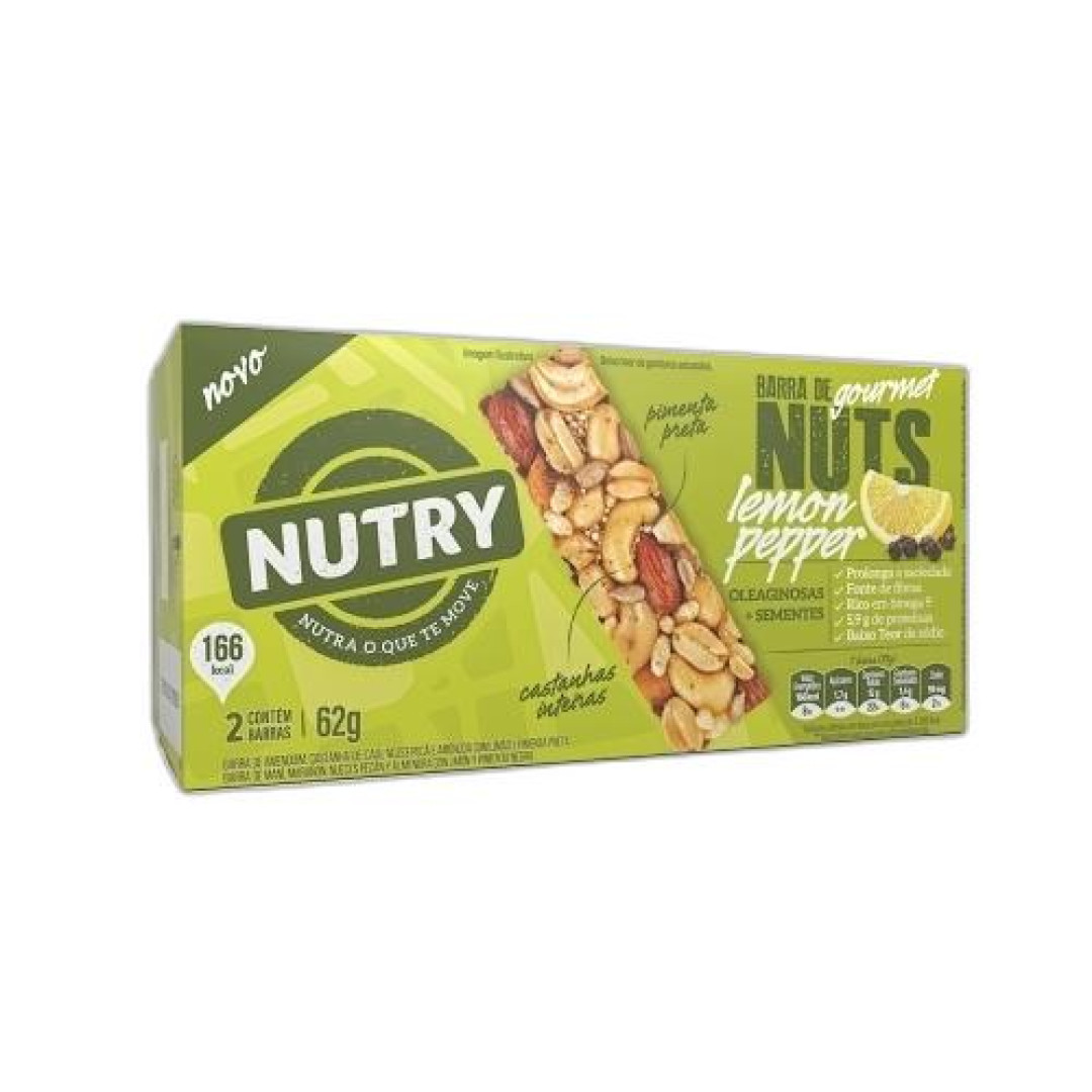 Detalhes do produto Barra Cereais Gourmet Nutry 02X31Gr Nutr Limao.pimenta