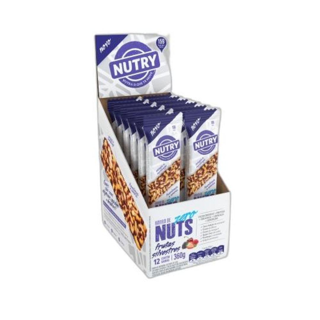 Detalhes do produto Barra Nuts Nutry Zero 12X30Gr Nutrimenta Frutas Silvestr