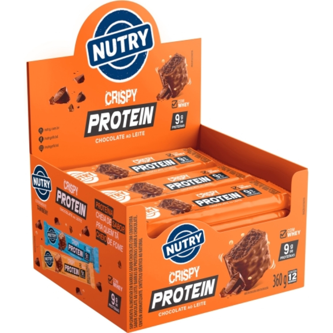 Detalhes do produto Barra Proteina Crispy 30Gr Nutry Chocolate