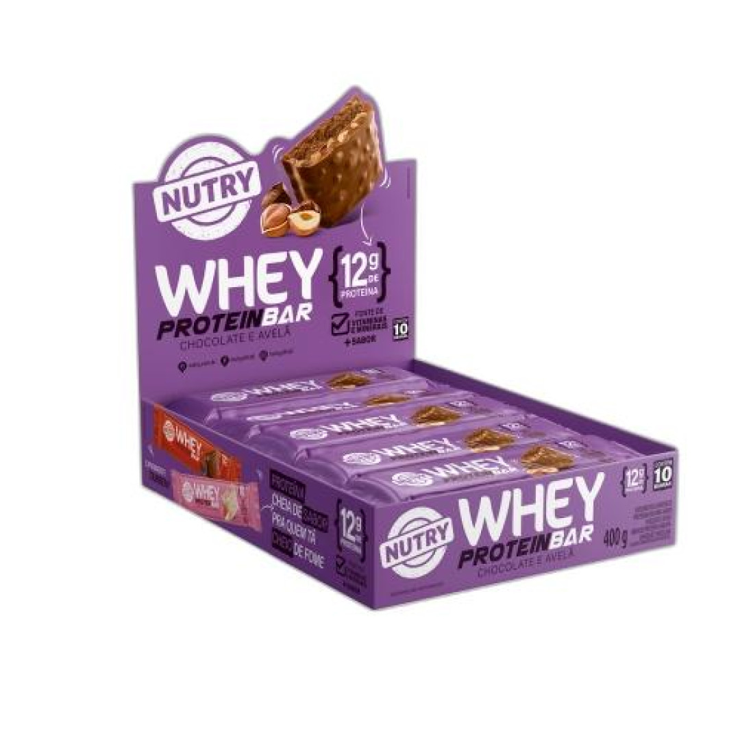 Detalhes do produto Barra Proteina Whey 40Gr Nutry Avela.chocolate