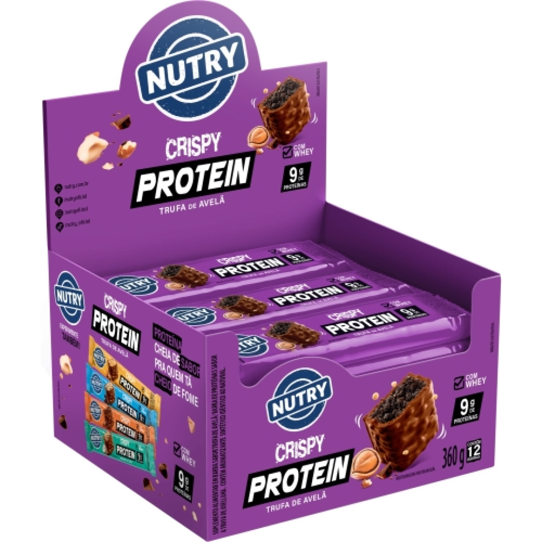 Detalhes do produto Barra Proteina Crispy 30Gr Nutry Avela