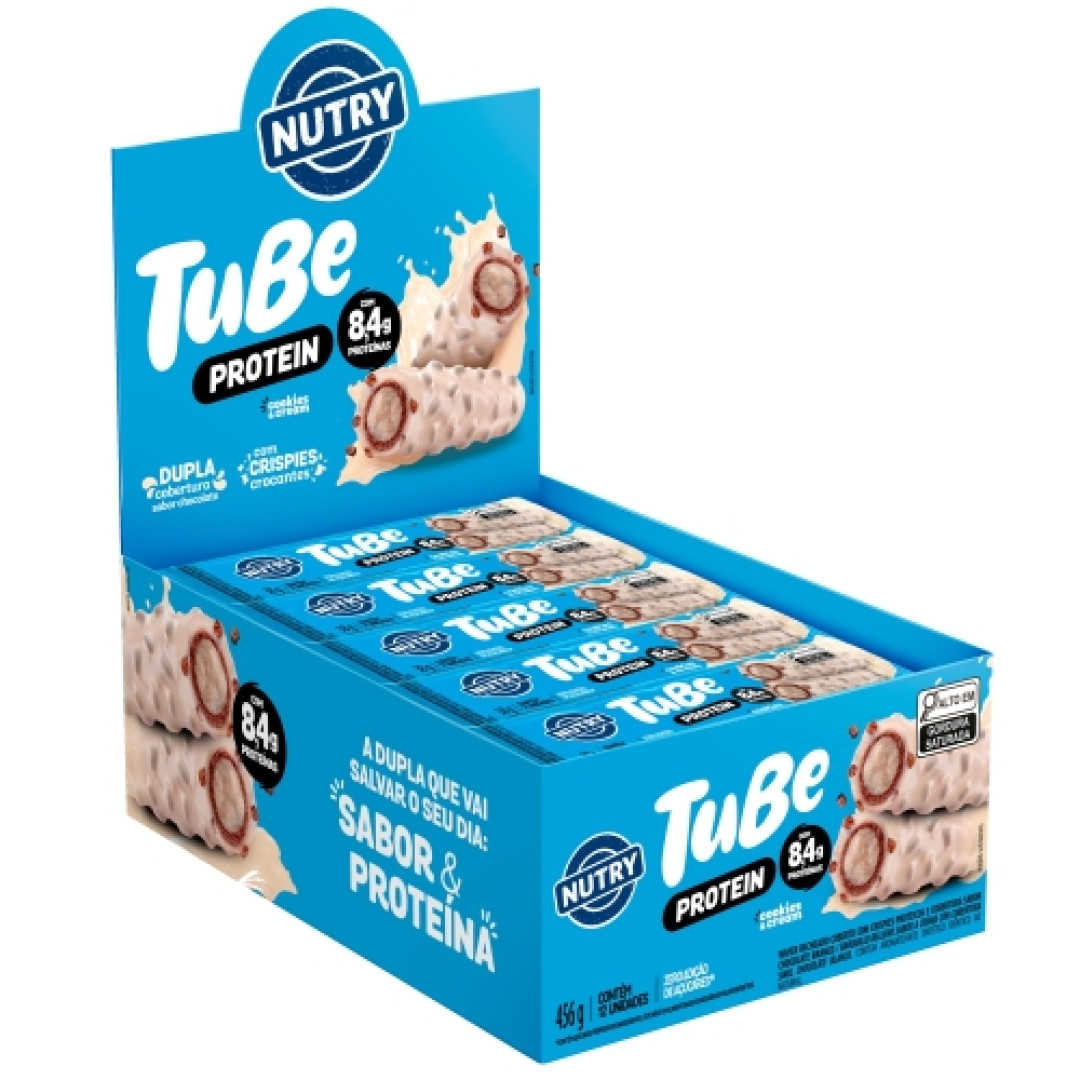 Detalhes do produto Tube Protein 38Gr Nutrimental Cookies Cream