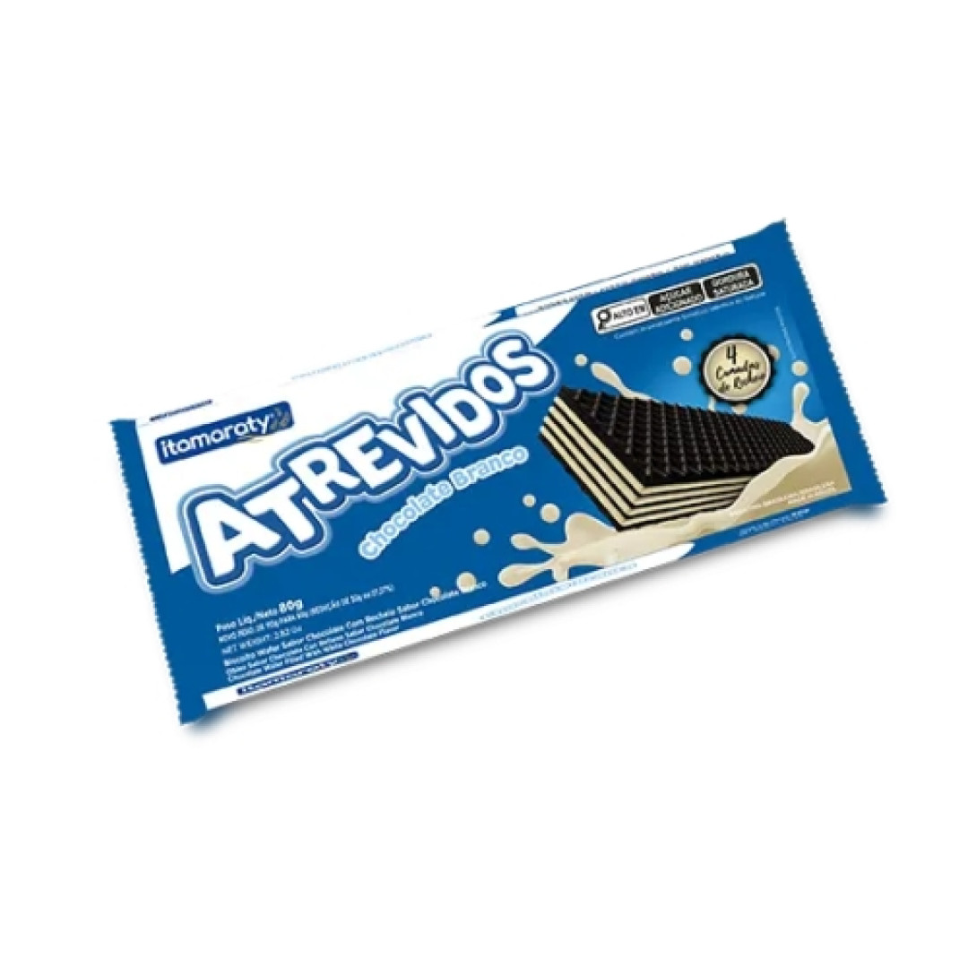 Detalhes do produto Bisc Wafer Atrevidos 80Gr Itamaraty Choc Bco