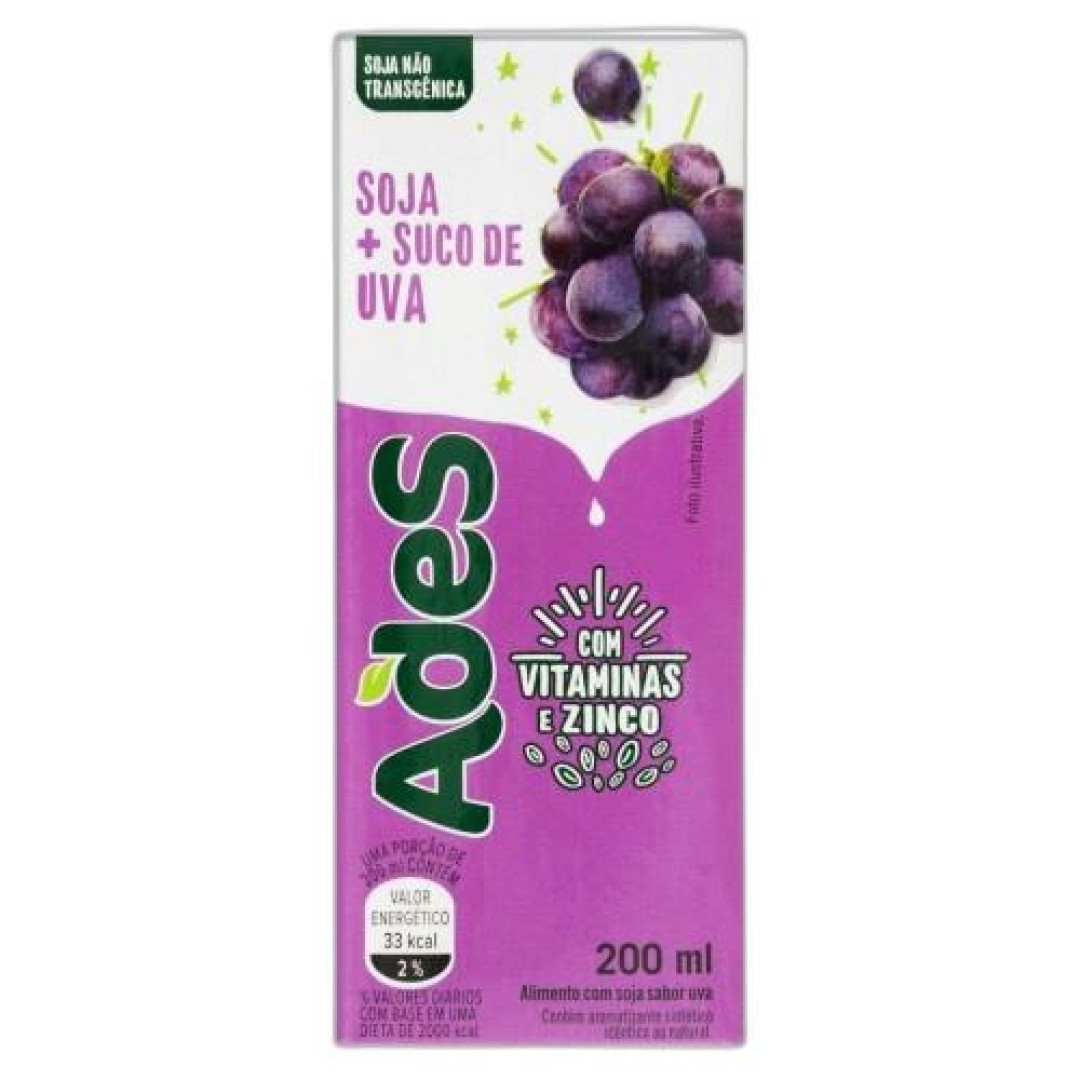 Detalhes do produto Suco 200Ml Ades  Uva