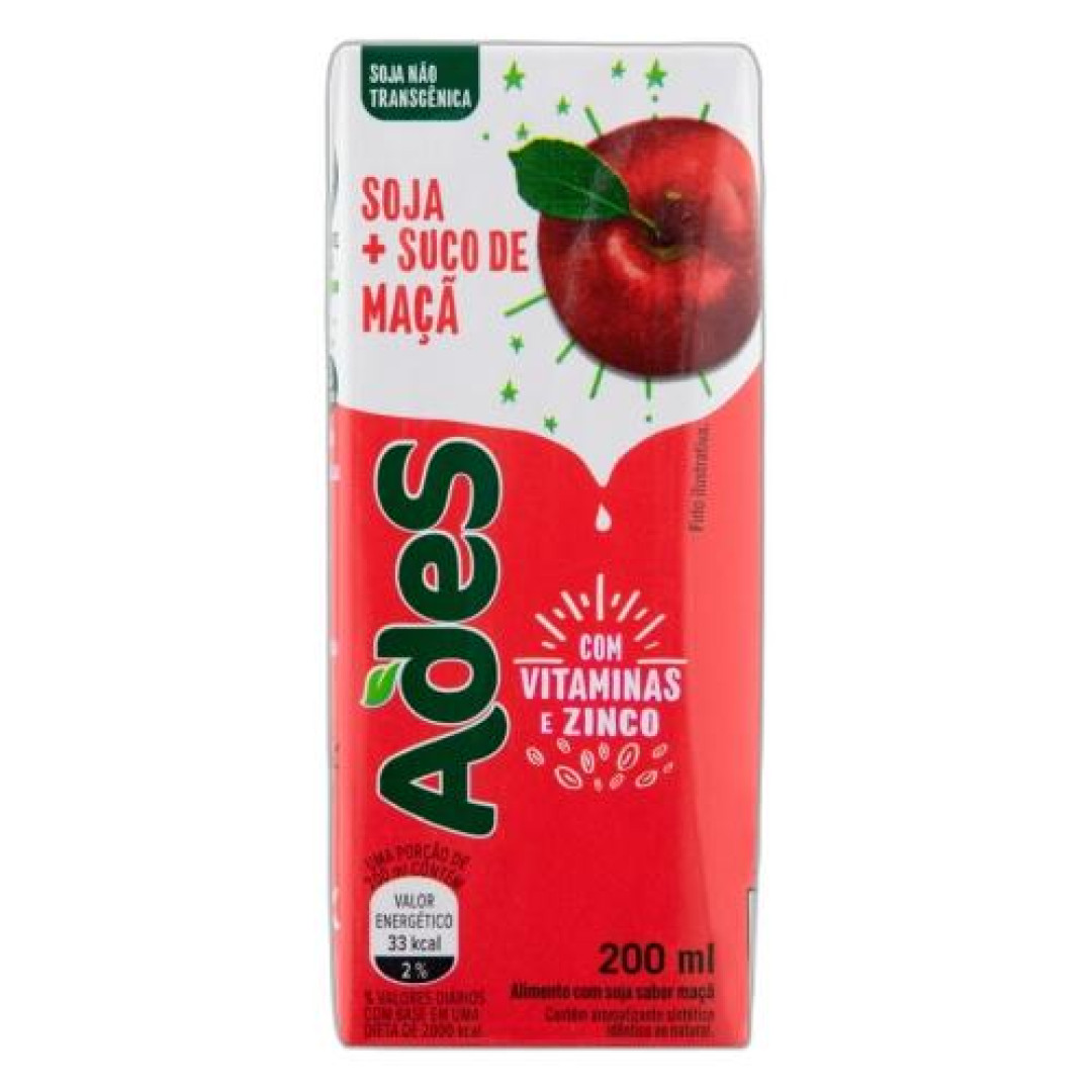 Detalhes do produto Suco 200Ml Ades  Maca