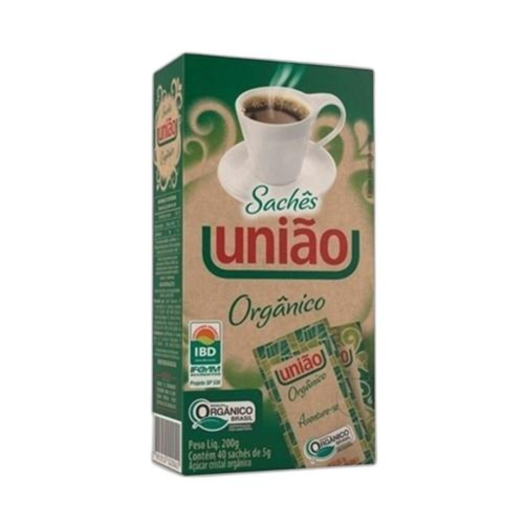 Detalhes do produto Acucar Organico Sachet 40X5Gr Uniao .