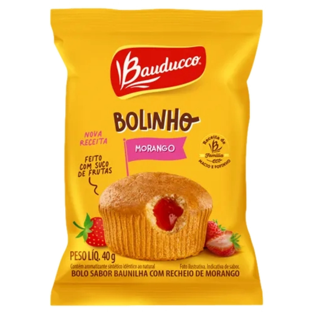 Detalhes do produto Bolinho 40Gr Bauducco Morango