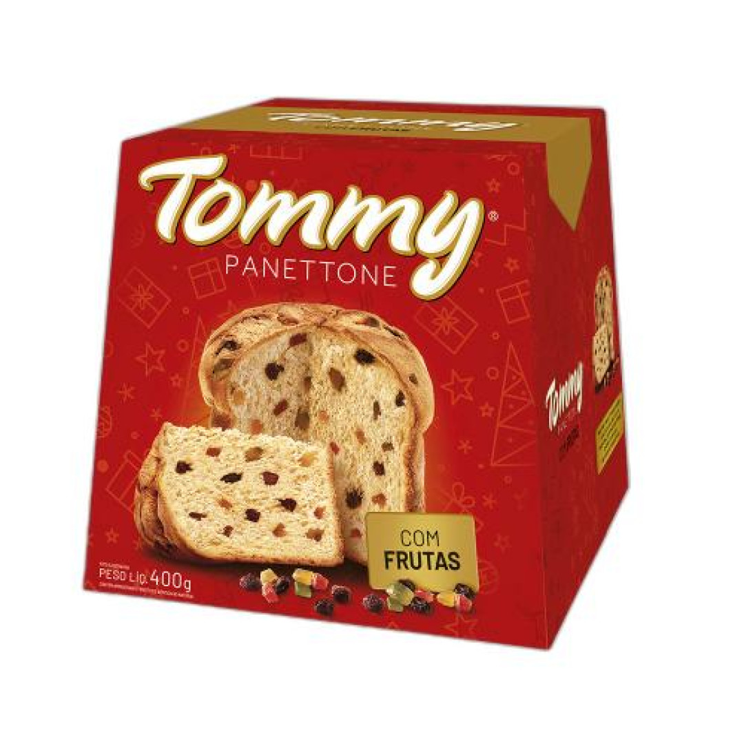 Detalhes do produto Panettone Tommy 400Gr Bauducco Frutas Cristali