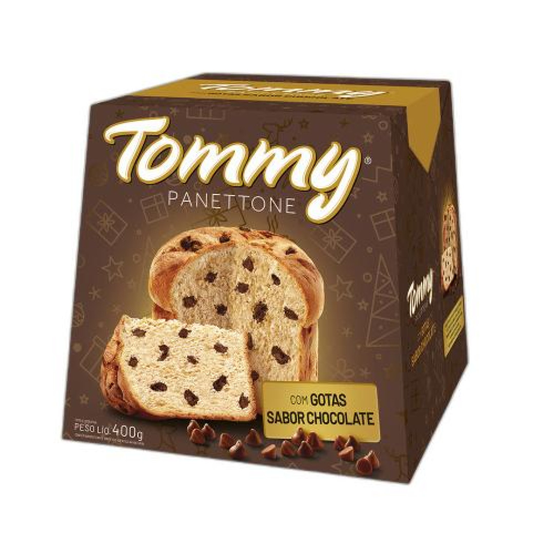 Detalhes do produto Panetone Tommy 400Gr Bauducco Gotas Choc