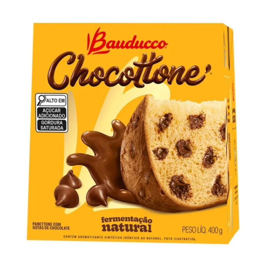 Detalhes do produto Chocottone 400Gr Bauducco Chocolate