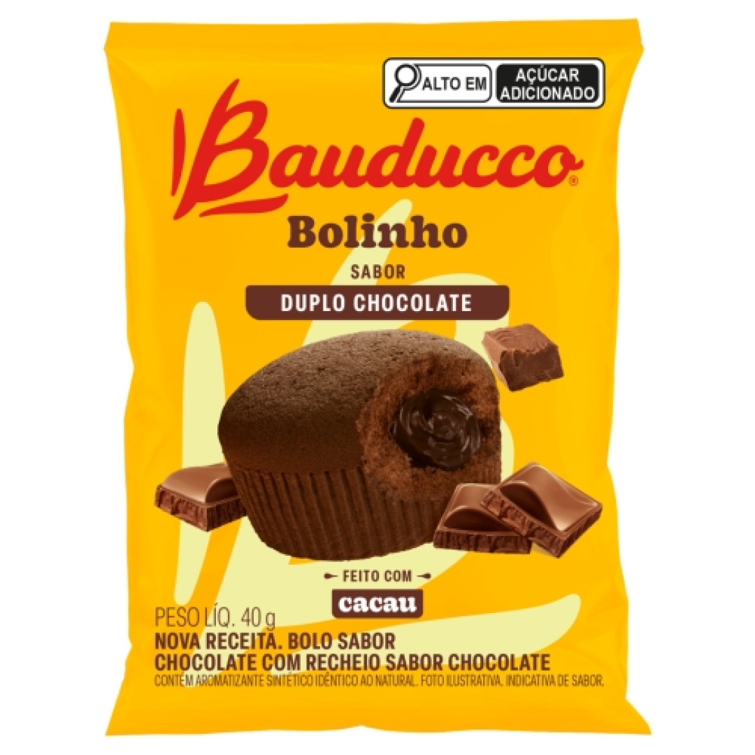 Detalhes do produto Bolinho 40Gr Bauducco Duplo Chocolate