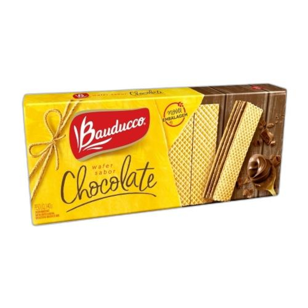 Detalhes do produto Bisc Wafer 140Gr Bauducco Chocolate