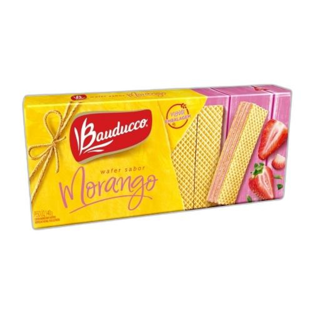 Detalhes do produto Bisc Wafer 140Gr Bauducco Morango
