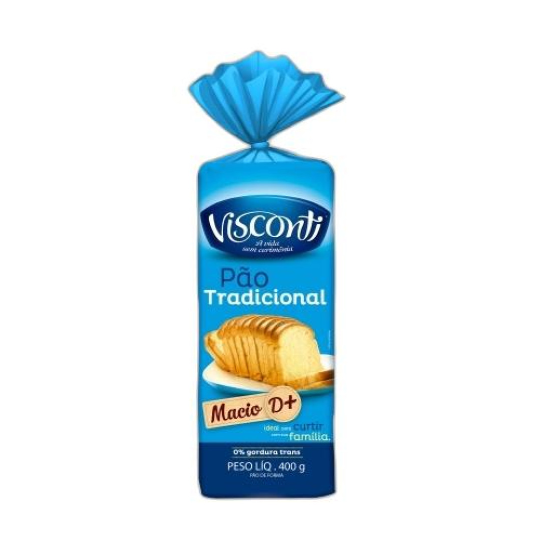 Detalhes do produto Pao Forma 400Gr Visconti Tradicional