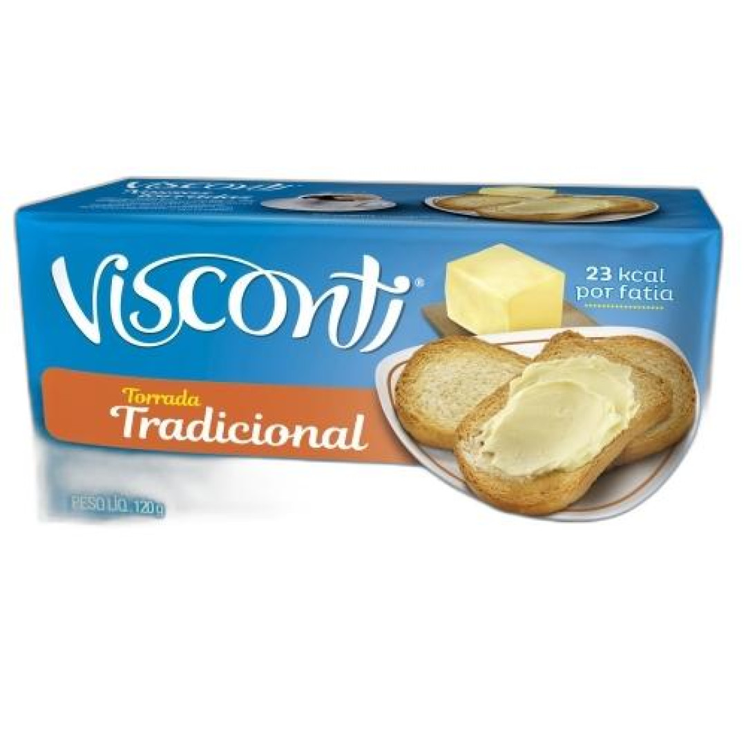 Detalhes do produto Torrada 120Gr Visconti Salgada