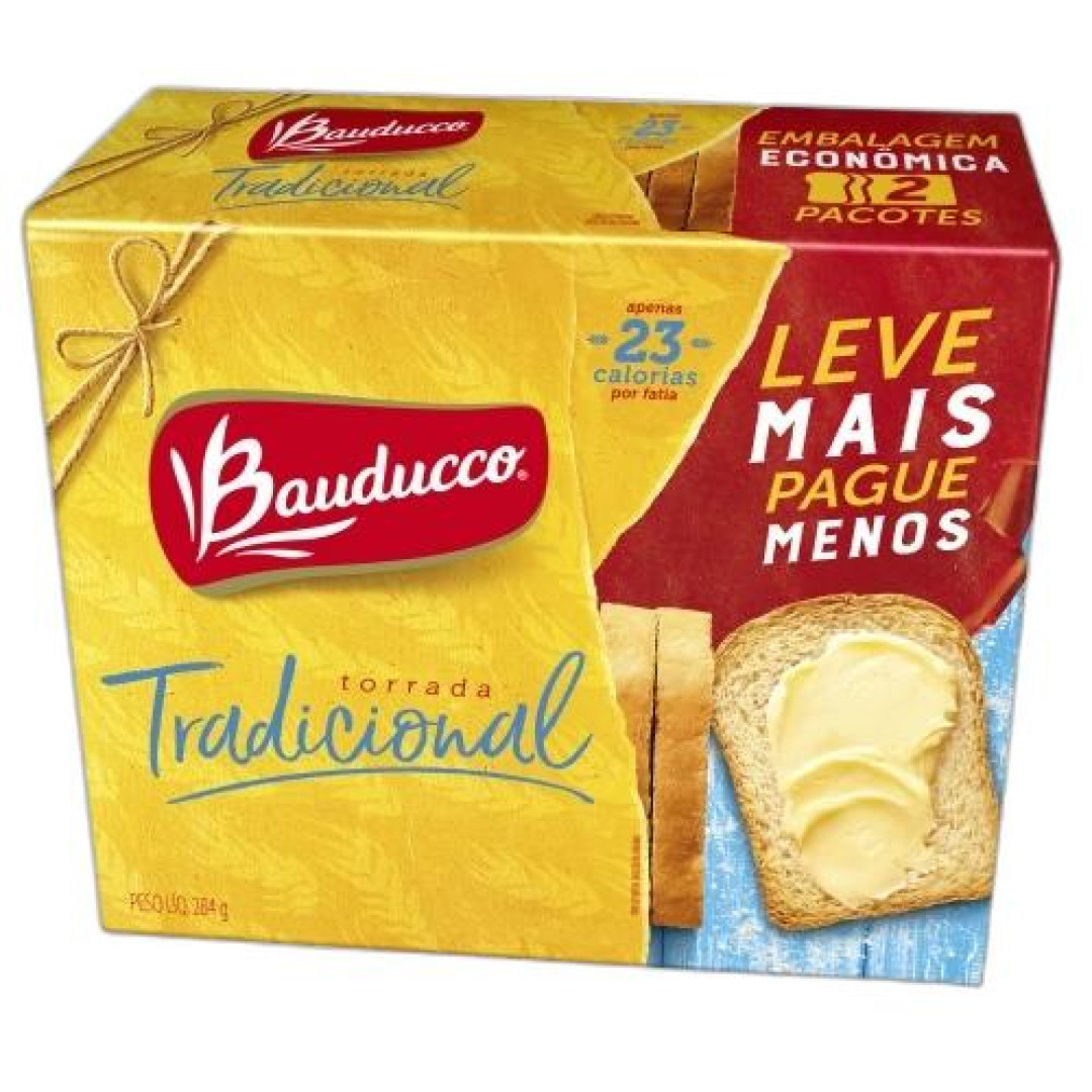 Detalhes do produto Torrada Multi Pack 2X142Gr Bauducco Salgada
