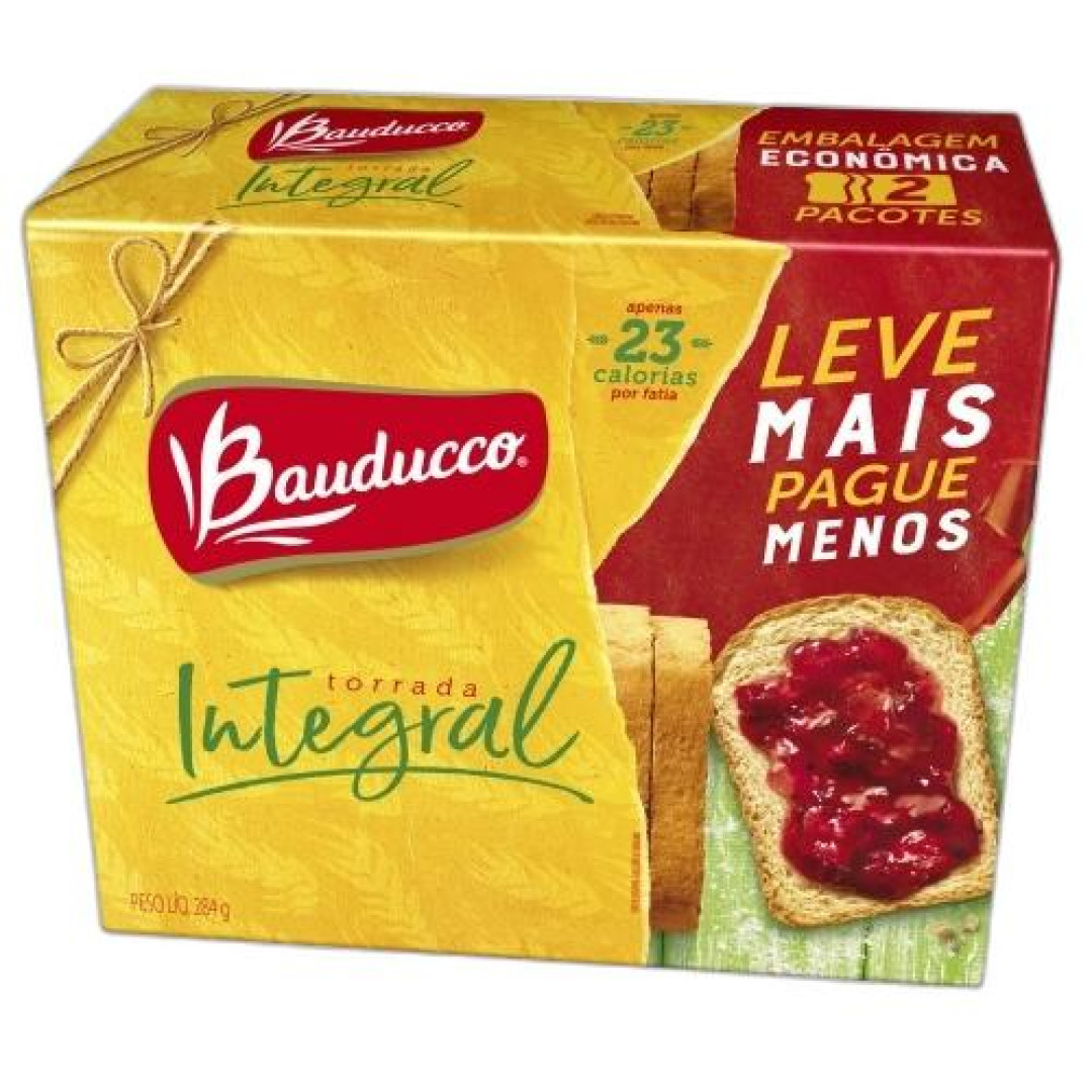 Detalhes do produto Torrada Multi Pack 2X142Gr Bauducco Integral