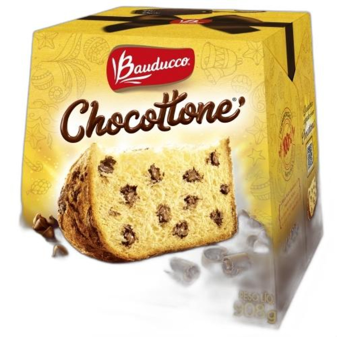 Detalhes do produto Panetone Chocottone 908Gr Bauducco Gotas Choc