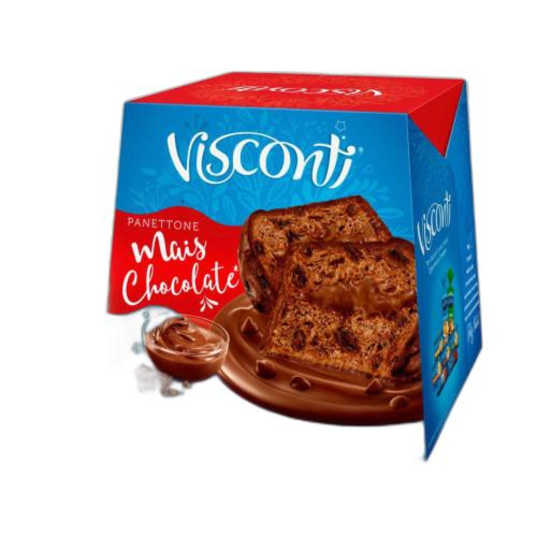 Detalhes do produto Panettone Mais 450Gr Visconti Chocolate