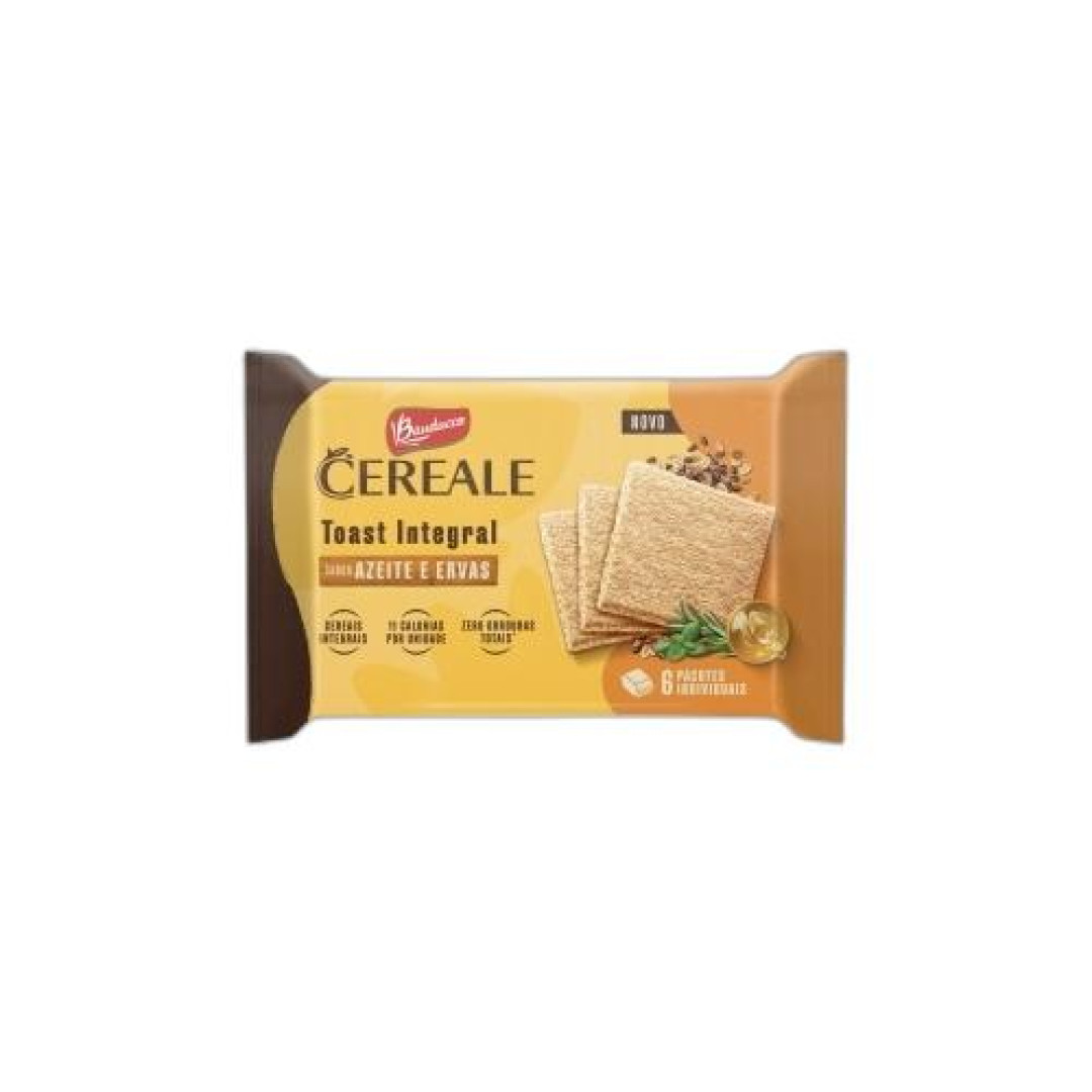 Detalhes do produto Torrada Toast Cereale 128Gr Bauducco Azeite.ervas