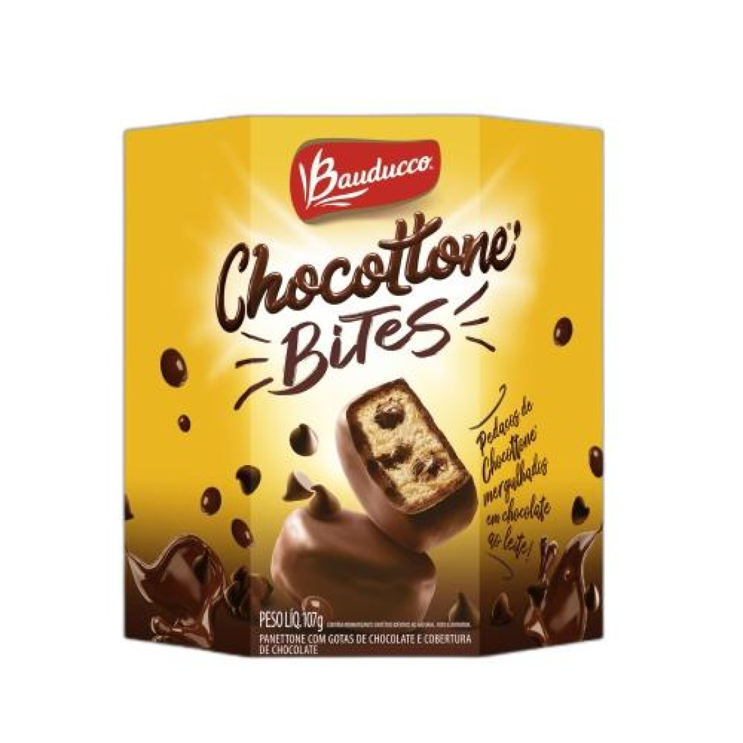 Detalhes do produto Chocottone Bites 107Gr Bauducc Choc.leite