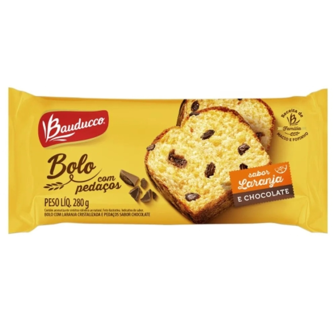 Detalhes do produto Bolo Com Pedacos 280Gr Bauducco Laranja.chocola