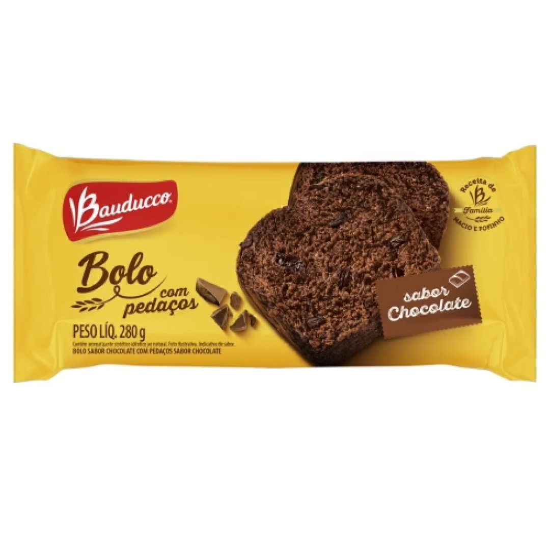 Detalhes do produto Bolo Com Pedacos 280Gr Bauducco Chocolate