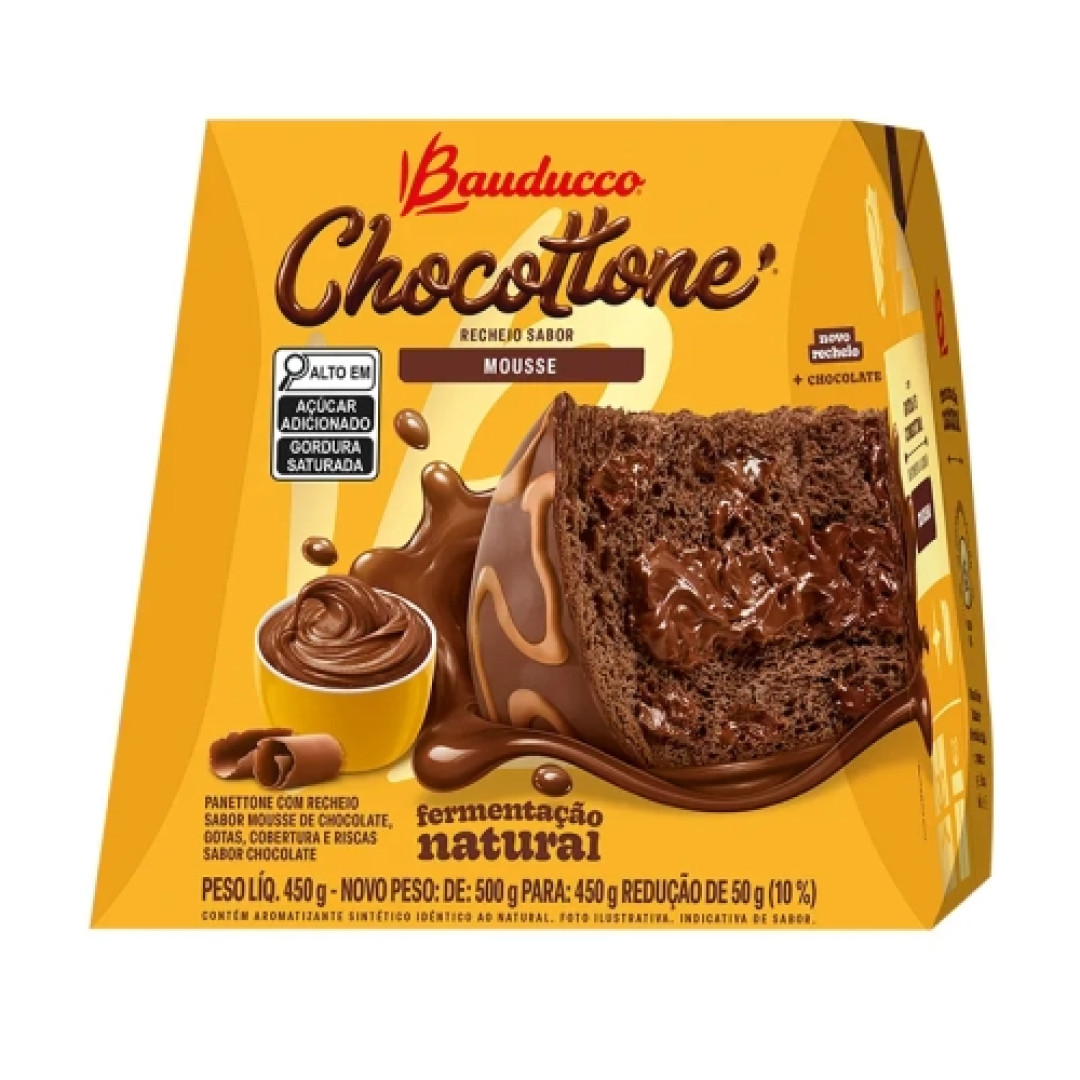 Detalhes do produto Chocottone Maxi 450Gr Bauducco Mousse Choc