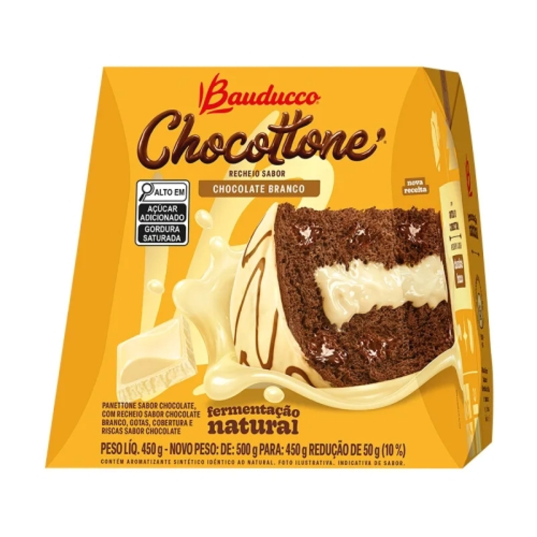 Detalhes do produto Chocottone Maxi 450Gr Bauducco Choc Bco