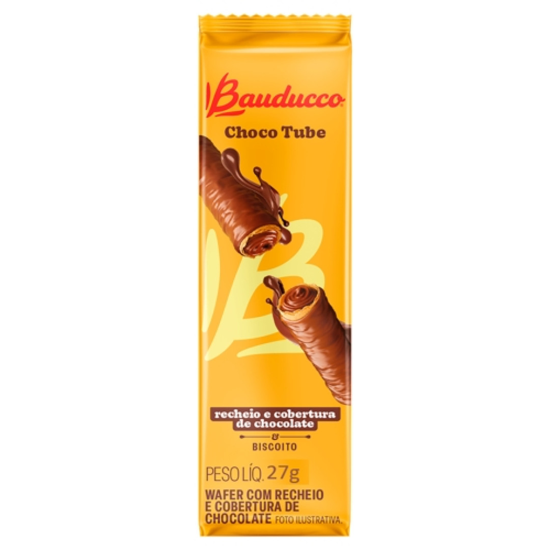 Detalhes do produto Bisc Wafer Choco Tube 27Gr Baud Chocolate