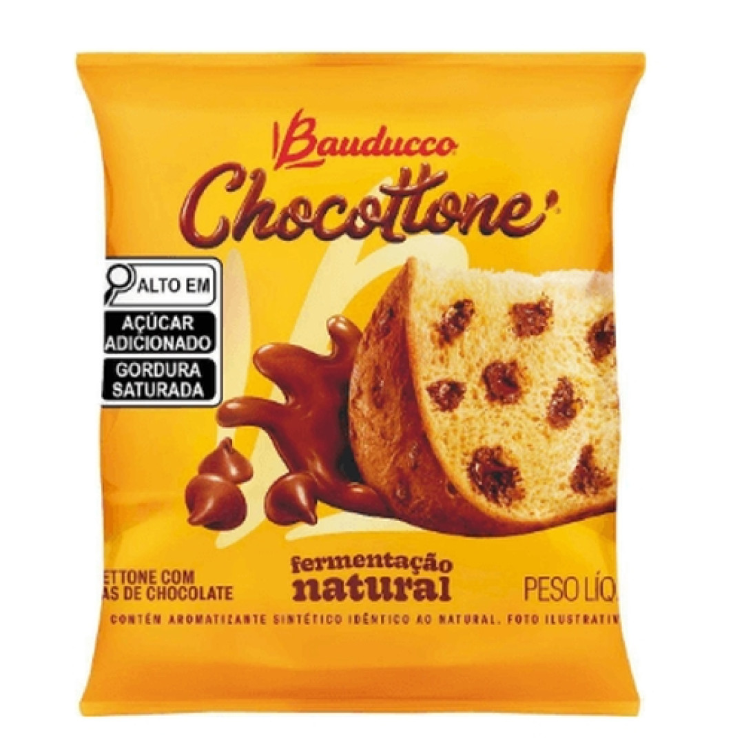 Detalhes do produto Chocottone Mini Flowpack 80Gr Bauducco Gotas Choc