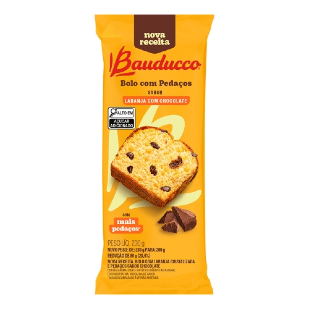 Detalhes do produto Bolo Com Pedacos 200Gr Bauducco Choc.laranja