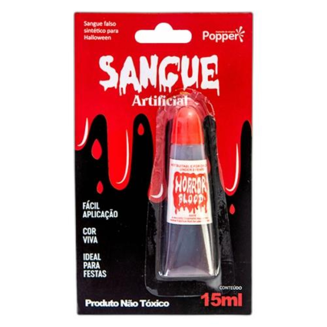 Detalhes do produto X Sangue Falso 15Ml Klf Festas Vermelho