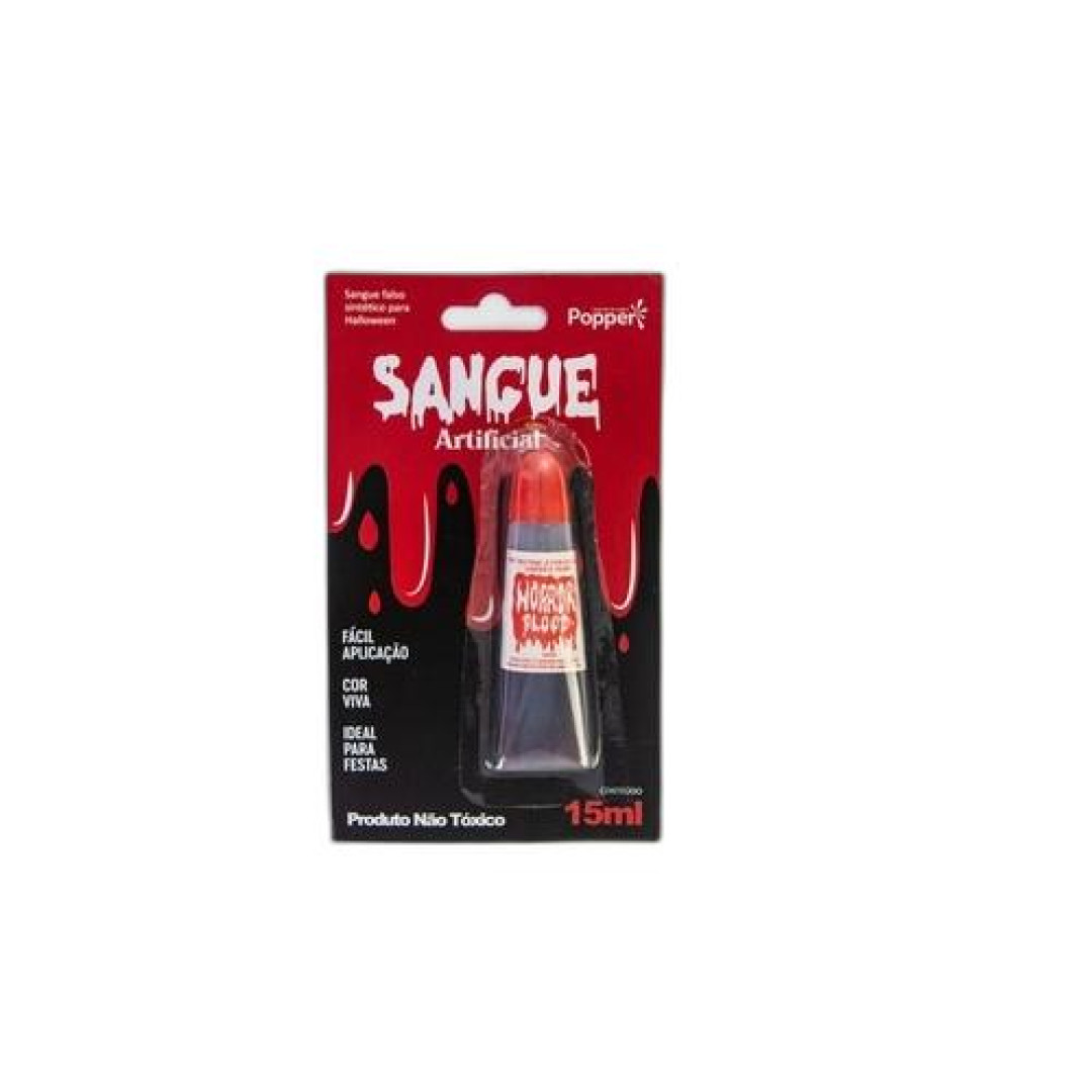 Detalhes do produto X Sangue Falso Comestivel 15Ml Klf Festa Vermelho