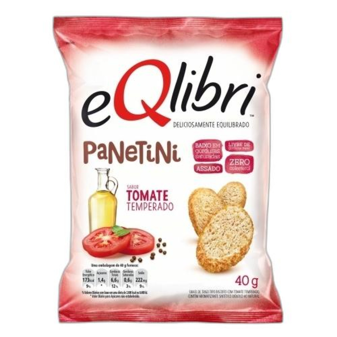 Detalhes do produto Torrada Eqlibri Panetini 40Gr Pepsico Tomate Temperad