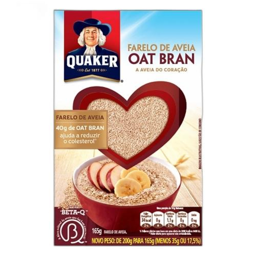 Detalhes do produto Farelo De Aveia Oat Bran 165Gr Quaker .