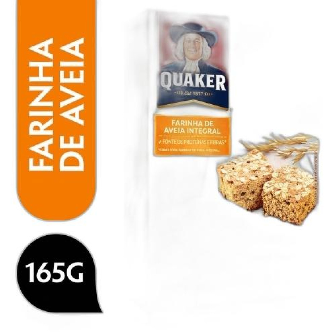 Detalhes do produto Farinha Aveia Integral 165Gr Quaker .