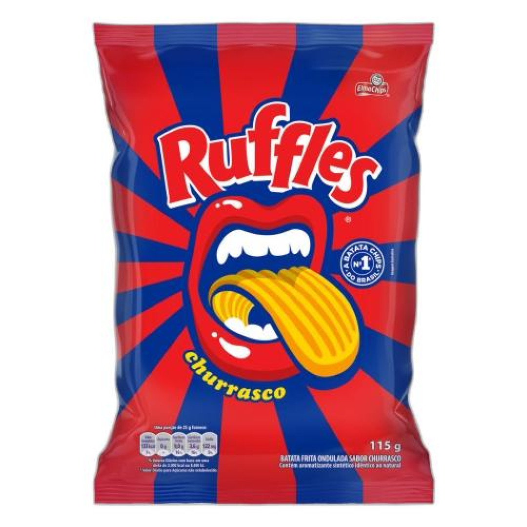 Detalhes do produto Batata Ruffles 115Gr Elma Chips Churrasco