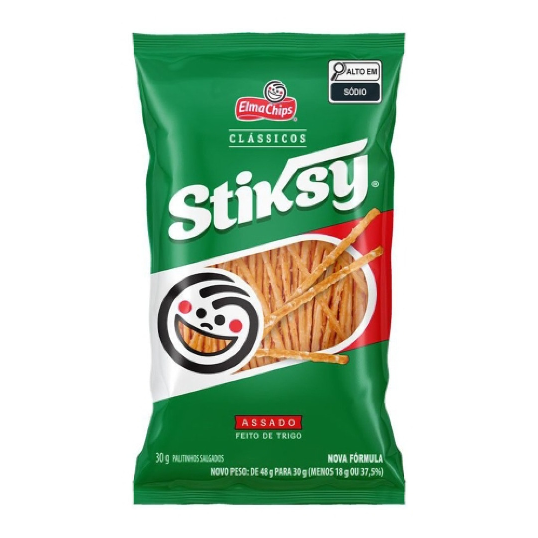 Detalhes do produto Salg Stiksy Palito 30Gr Elma Chips Peps .