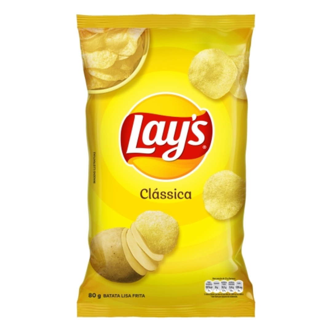 Detalhes do produto Batata Chips Lays 70Gr Pepsico Classica